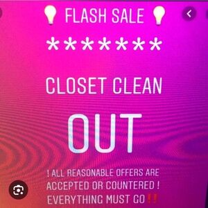 Flash Sale Need Everything Gone
